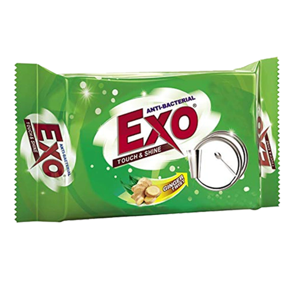 Exo Touch & Shine Anti-bacterial Round Dishwash Bar  - 120g