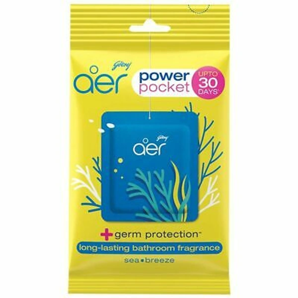 Godrej Aer Power Pocket Sea Breeze Bathroom Freshener - 10g