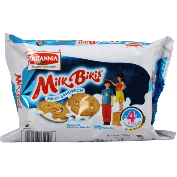 Britannia Milk Bikis Milky Sandwich - 55g
