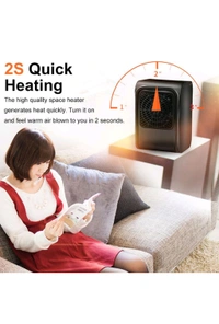 Room Heater 220V Brown Box Heater For Office & Bedroom Use Heater - Free