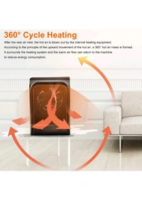 Room Heater 220V Brown Box Heater For Office & Bedroom Use Heater - Free