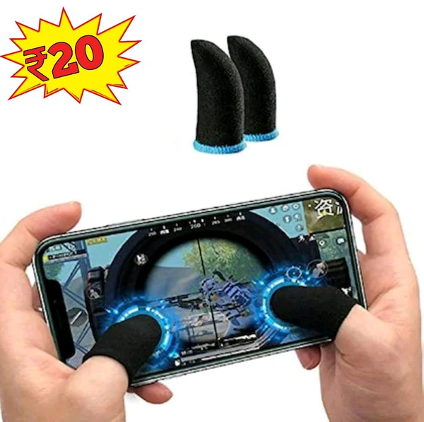 New  Pubg Anti-Slip Thumb Sleeve, Slip-Proof Sweat-Proof Professional Touch Screen Thumbs Finger Sleeve for Pubg Mobile Phone Game Gaming Gloves Multi Colour