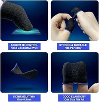 New  Pubg Anti-Slip Thumb Sleeve, Slip-Proof Sweat-Proof Professional Touch Screen Thumbs Finger Sleeve for Pubg Mobile Phone Game Gaming Gloves Multi Colour