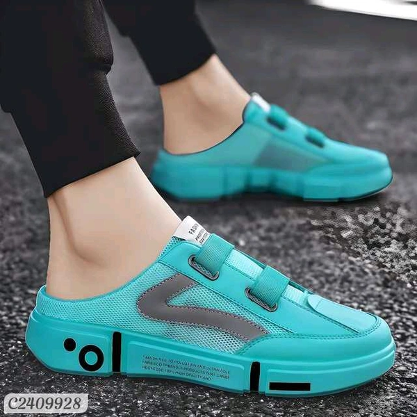 Half Slippers - Non-Slip Casual Shoes for Men - Bright Turquoise, 6