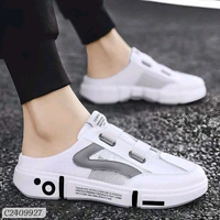 Half Slippers - Non-Slip Casual Shoes for Men - White, 6