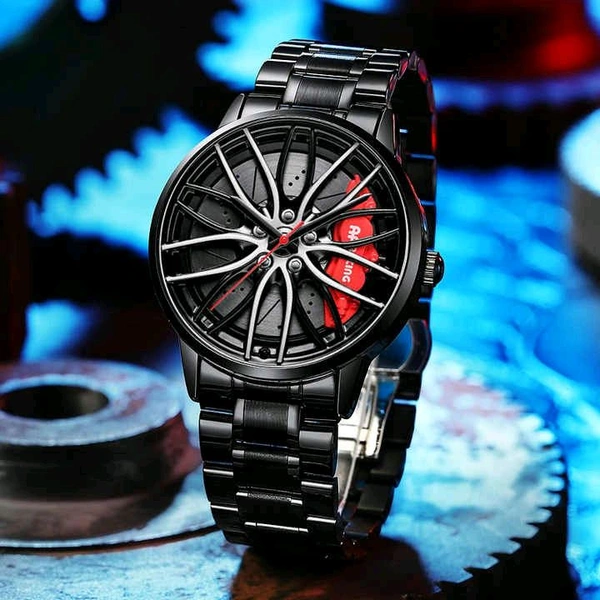 Stereoscopic Car Wheel Watch
*Details:*
Product Name -&nbsp;&nbsp;Stereoscopic Car Wheel WatchPackage Contain -&nbsp;Pack of 1Watch movement type- QuartzMaterial - Alloy SteelWeight -&nbsp;140gramLBH -&nbsp;17.4 x 9.5 x 2.9 cm;
Designs: 1 - Red, Free