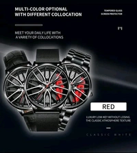 Stereoscopic Car Wheel Watch
*Details:*
Product Name -&nbsp;&nbsp;Stereoscopic Car Wheel WatchPackage Contain -&nbsp;Pack of 1Watch movement type- QuartzMaterial - Alloy SteelWeight -&nbsp;140gramLBH -&nbsp;17.4 x 9.5 x 2.9 cm;
Designs: 1 - Red, Free