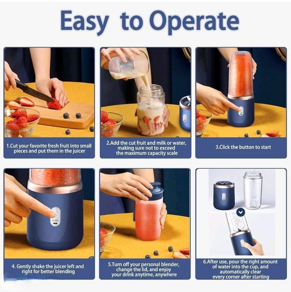 New Small Portable Juicer Blender Without Wire 