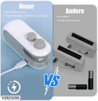 Portable Mini Sealing Machine 2 in 1 USB Rechargeable Magnetic Bag Sealer Heat Seal with Cutter