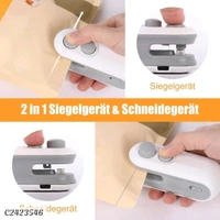 Portable Mini Sealing Machine 2 in 1 USB Rechargeable Magnetic Bag Sealer Heat Seal with Cutter
