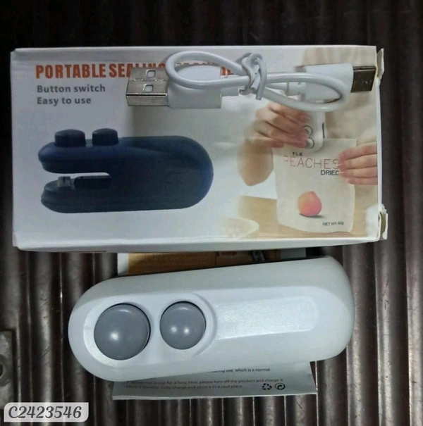 Portable Mini Sealing Machine 2 in 1 USB Rechargeable Magnetic Bag Sealer Heat Seal with Cutter