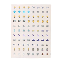 Smart Switch Icon Sticker Sheet – Visual Labels for Home & Office Switchboards (1 Sheet, 88 Icons)