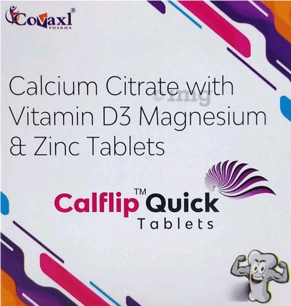 Covaxl Pharma Calflip Quick Tablet - Strip Of 15 Tablets