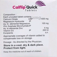 Covaxl Pharma Calflip Quick Tablet - Strip Of 15 Tablets