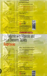 Prevago Healthcare & Research Pvt Ltd Supravac Tablet - Strip Of 15 Tablets