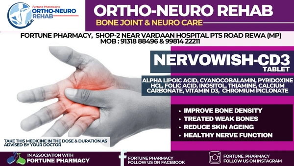 Nusmith Pharma Nervowish-CD3 Tablet - Strip of 10 Tablets