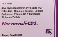 Nusmith Pharma Nervowish-CD3 Tablet - Strip of 10 Tablets