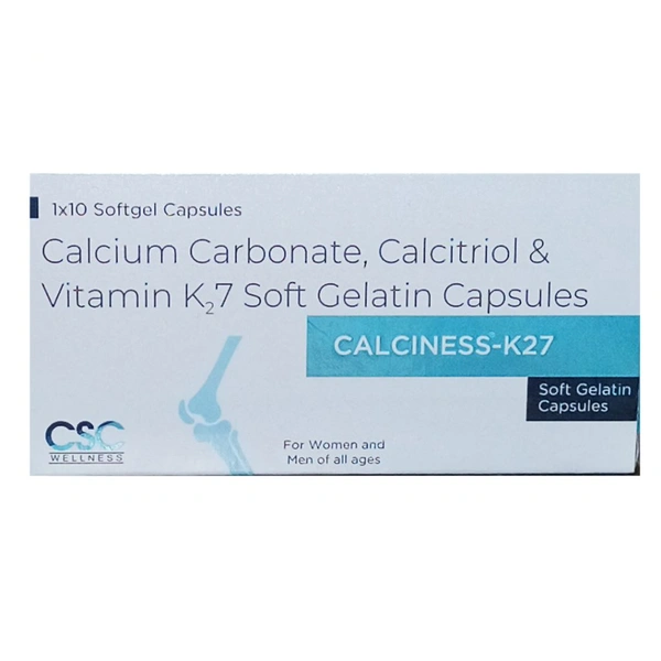 CSC Pharmaceuticals Calciness-K27 Capsule - Strip of 10 Capsules
