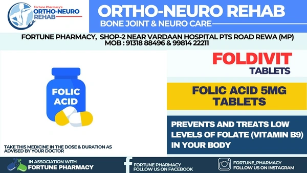 Cadila Pharmaceuticals Foldivit Tablet - Strip of 30 Tablets