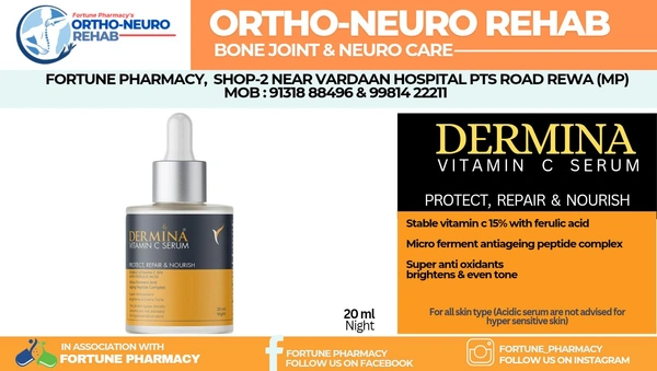 Curetech Skincare Dermina Vitamin C Serum  - Pack of 20ml