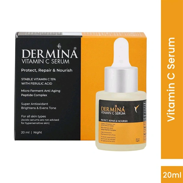 Curetech Skincare Dermina Vitamin C Serum  - Pack of 20ml