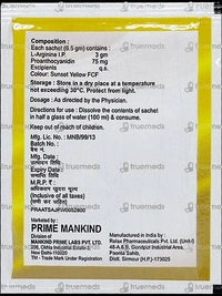 Mankind Prime Argistrong Sachet 6.5g - Pack of 6.5g Sachet