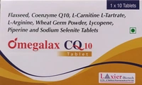 Laxier Biotech Omegalax CQ10 Tablets - Strip of 10 Tablets