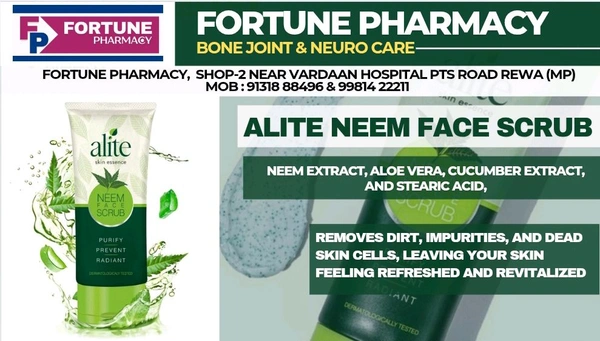Leeford Healthcare Ltd Alite Neem Face Scrub (70g) - Pack Of 70g