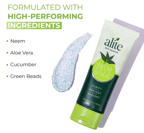 Leeford Healthcare Ltd Alite Neem Face Scrub (70g) - Pack Of 70g