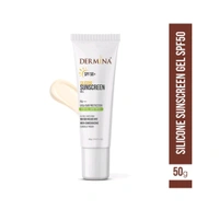 CSC Pharmaceuticals Pvt Ltd  Dermina Silicon Sunscreen Gel SPF 50 (50g) - Pack of 50g Gel
