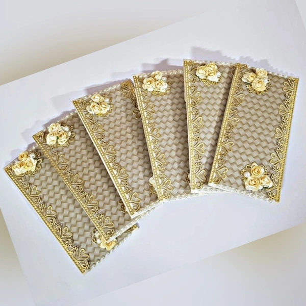 GOLDEN ENVELOPES ( PACK OF 6 )  - GOLDEN, PACK OF 6 ENVELOPES