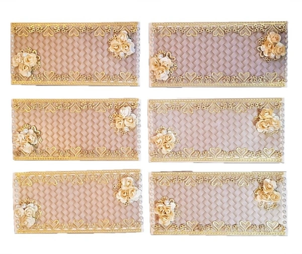 GOLDEN ENVELOPES ( PACK OF 6 )  - GOLDEN, PACK OF 6 ENVELOPES