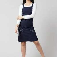 MMFABRIX Trendy Elegant Women Dresses - blue, L