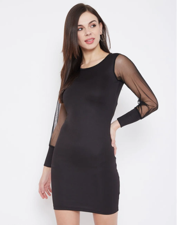 MMFABRIX Off-Shoulder Dresses - XS, BLACK