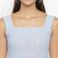 MMFABRIX Designer Bodycon Dress - skyblue, S