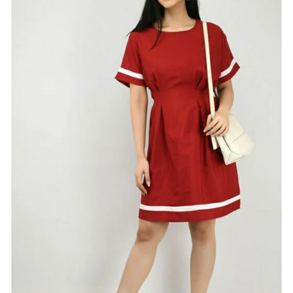 MMFABRIX Ruby Creation A LINE DRESS - maroon, XL