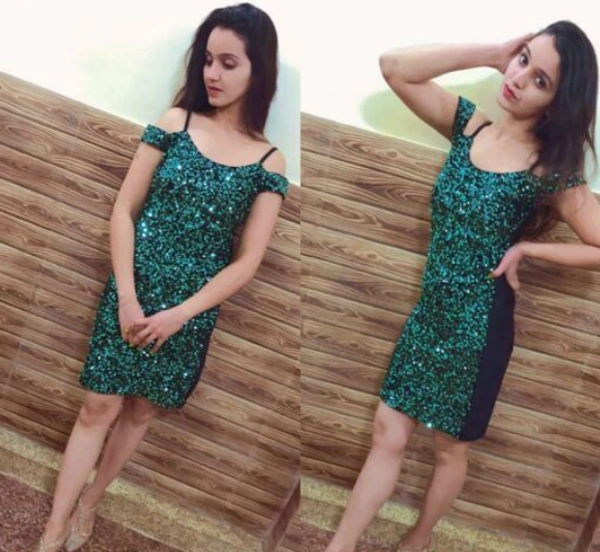 MMFABRIX Beautiful Fancy Women Dresse - S, GREEN
