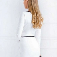 MMFABRIX Trendy Elegant Women Dresses - white, M