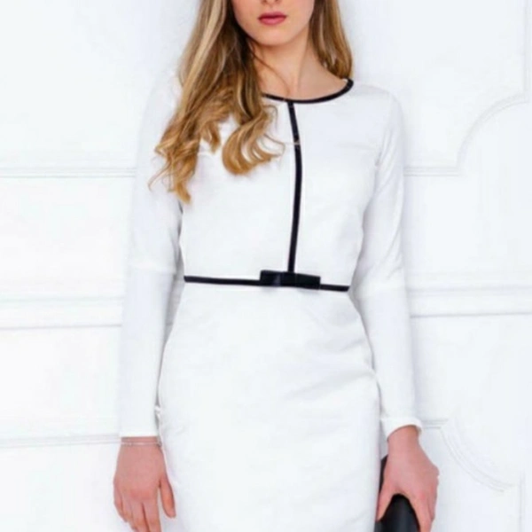 MMFABRIX Trendy Elegant Women Dresses - white, M