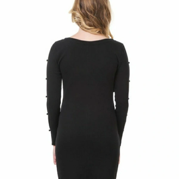 MMFABRIX Comfy Women Bodycon Dress - black, s