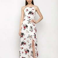 MMFABRIX Trendy Elegant Women Dresses - off white, L