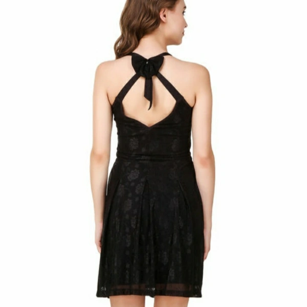 MMFABRIX Texco Solid Polyster Dress - black, XL