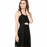 MMFABRIX Texco Solid Polyster Dress - black, XL