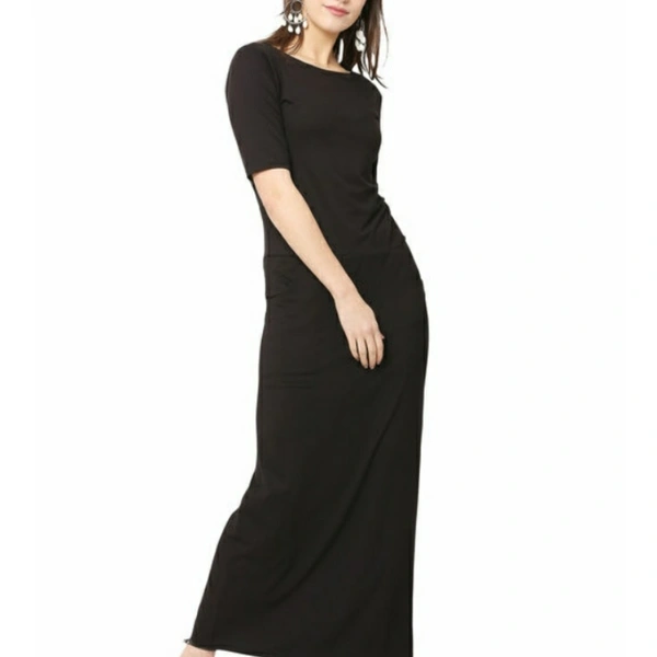 MMFABRIX Avanya Stylish Black Dress - black, S