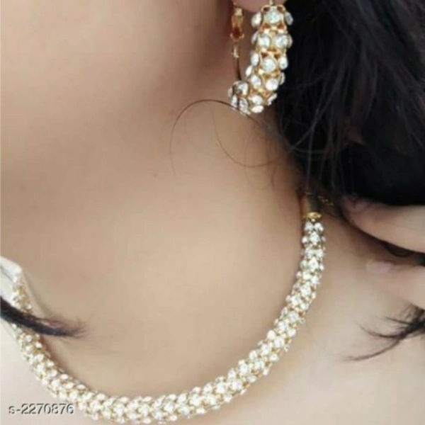 MMFABRIX Women's Gold Plated American Diamonds Set's  - FREE SIZE