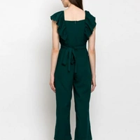 MMFABRIX Urbane Glamorous Women Jumpsuit - olive green, L, superb quality😍🤩