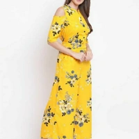 MMFABRIX RA CREPE JUMPSUT - M, cloth product is awesome 🥰, yellow