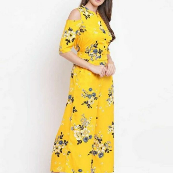 MMFABRIX RA CREPE JUMPSUT - M, cloth product is awesome 🥰, yellow