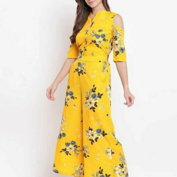 MMFABRIX RA CREPE JUMPSUT - M, cloth product is awesome 🥰, yellow