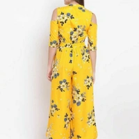 MMFABRIX RA CREPE JUMPSUT - yellow, XL, cheap & best product😘